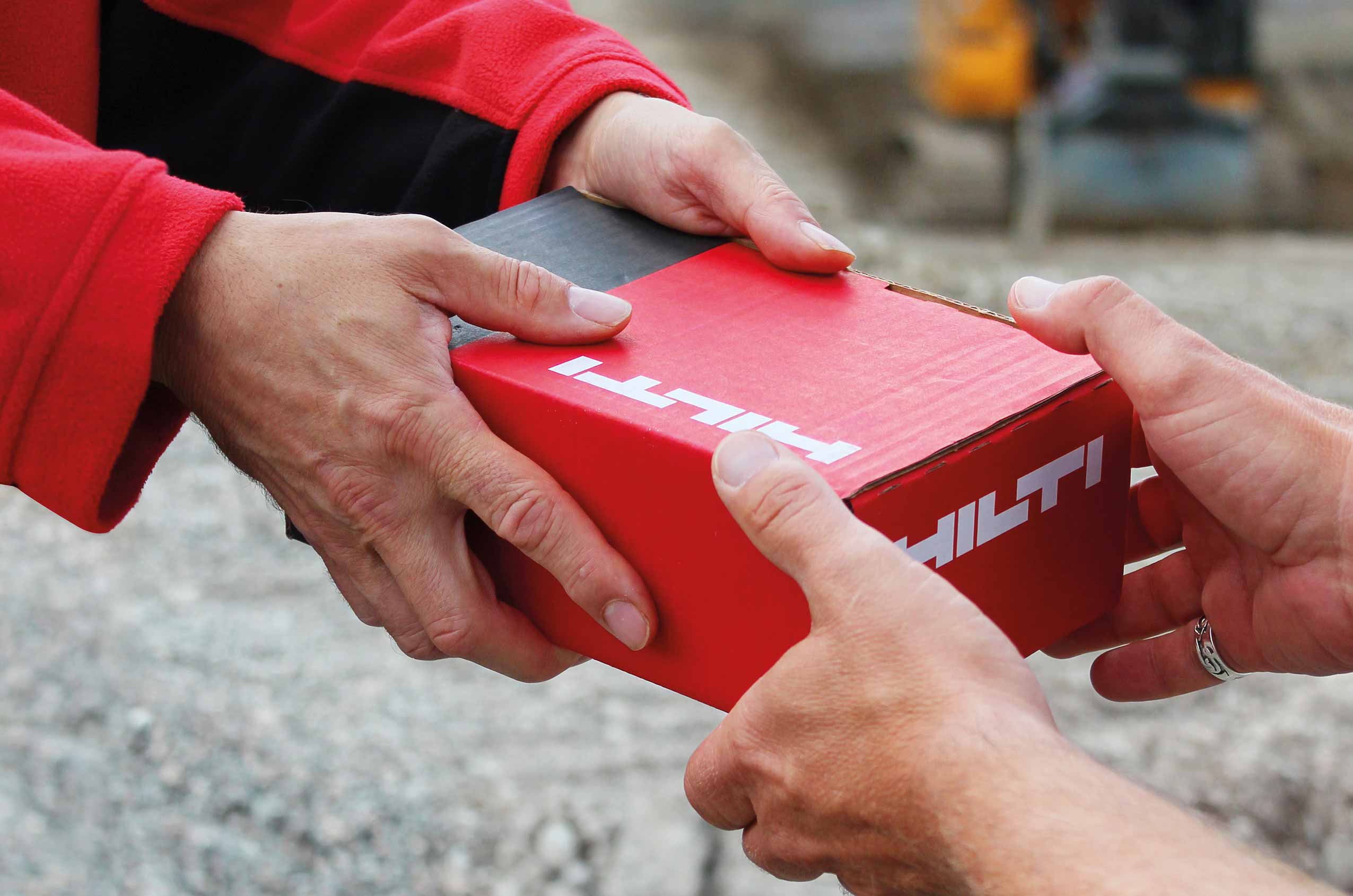 Hilti Versandoptionen für Ihre Bestellung