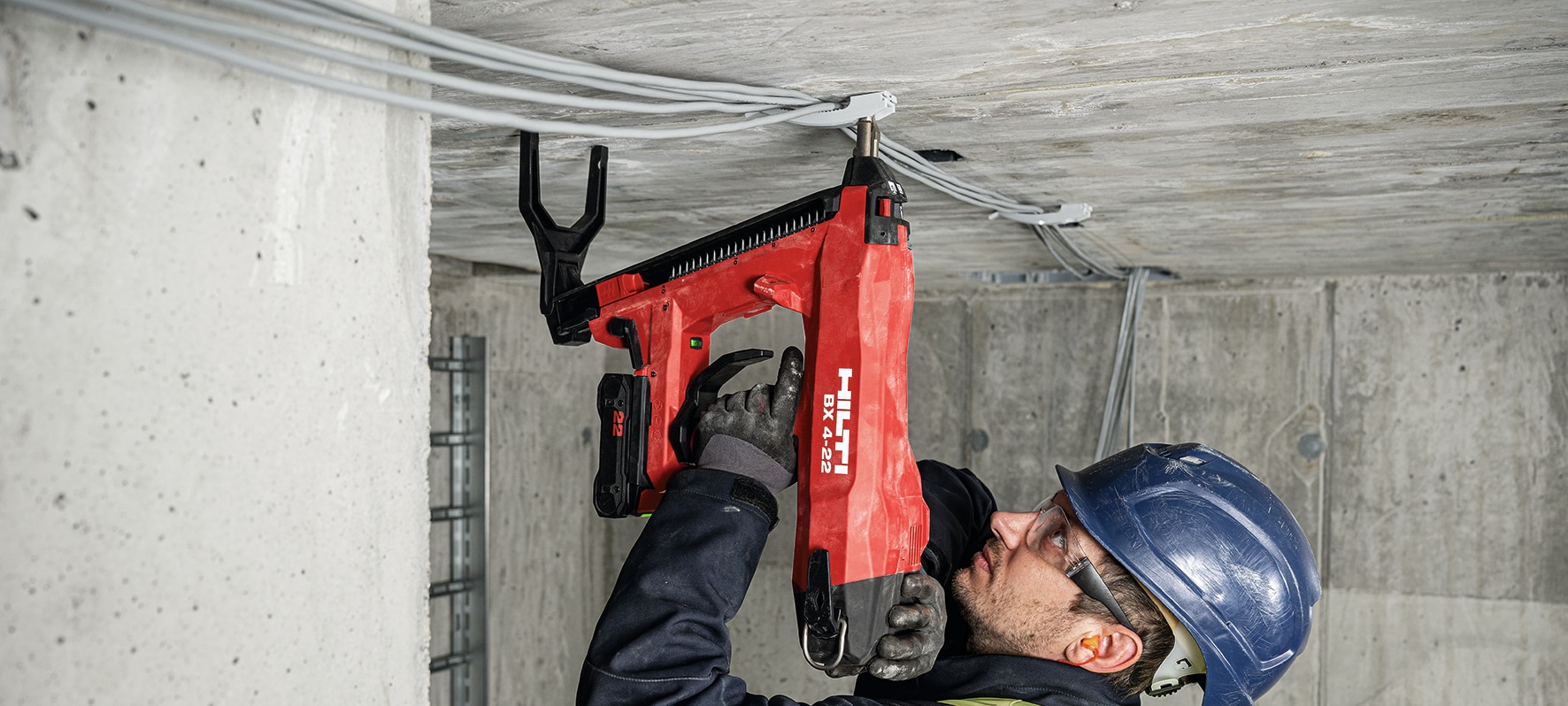 Kabelbefestigung Elektrotechnik; Nuron BX4-IF-22 Akku-Bolzensetzgerät für Beton