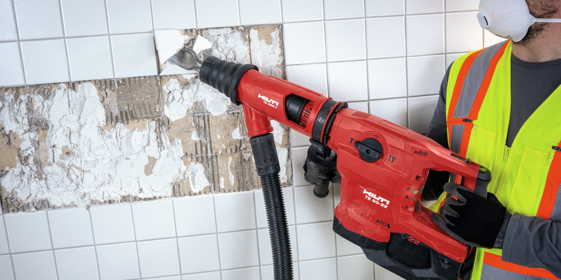 Mit dem Hilti Bohr- und Meisselhammer (Kombihammer) zum Abschlagen von Wand- und Bodenfliesen