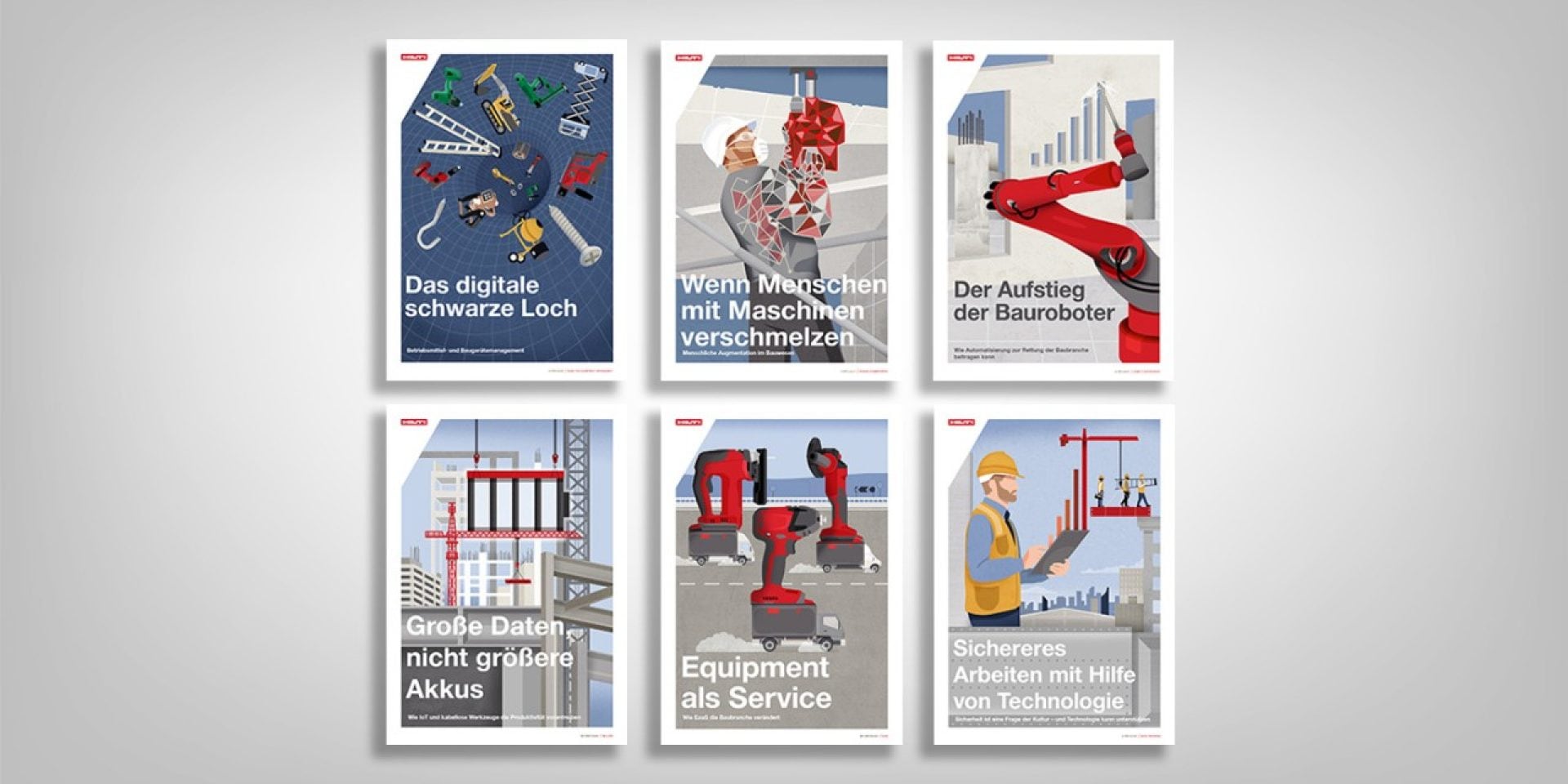  Illustration mit Covers verschiedener Whitepaper