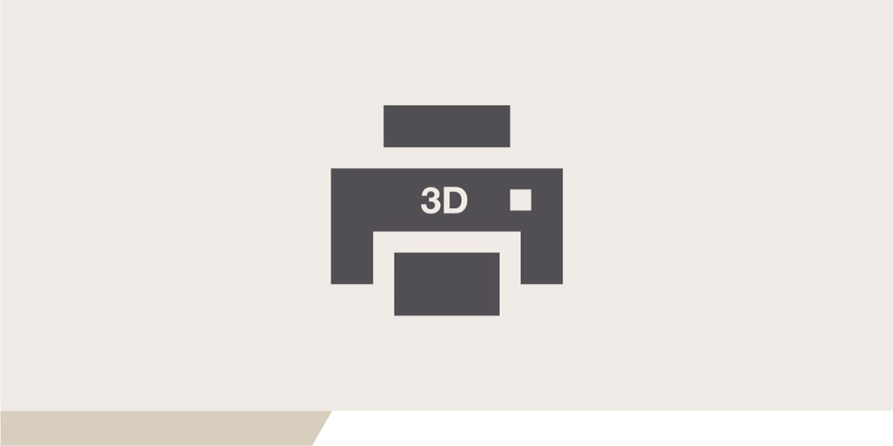 Illustration eines 3D-Druckers.