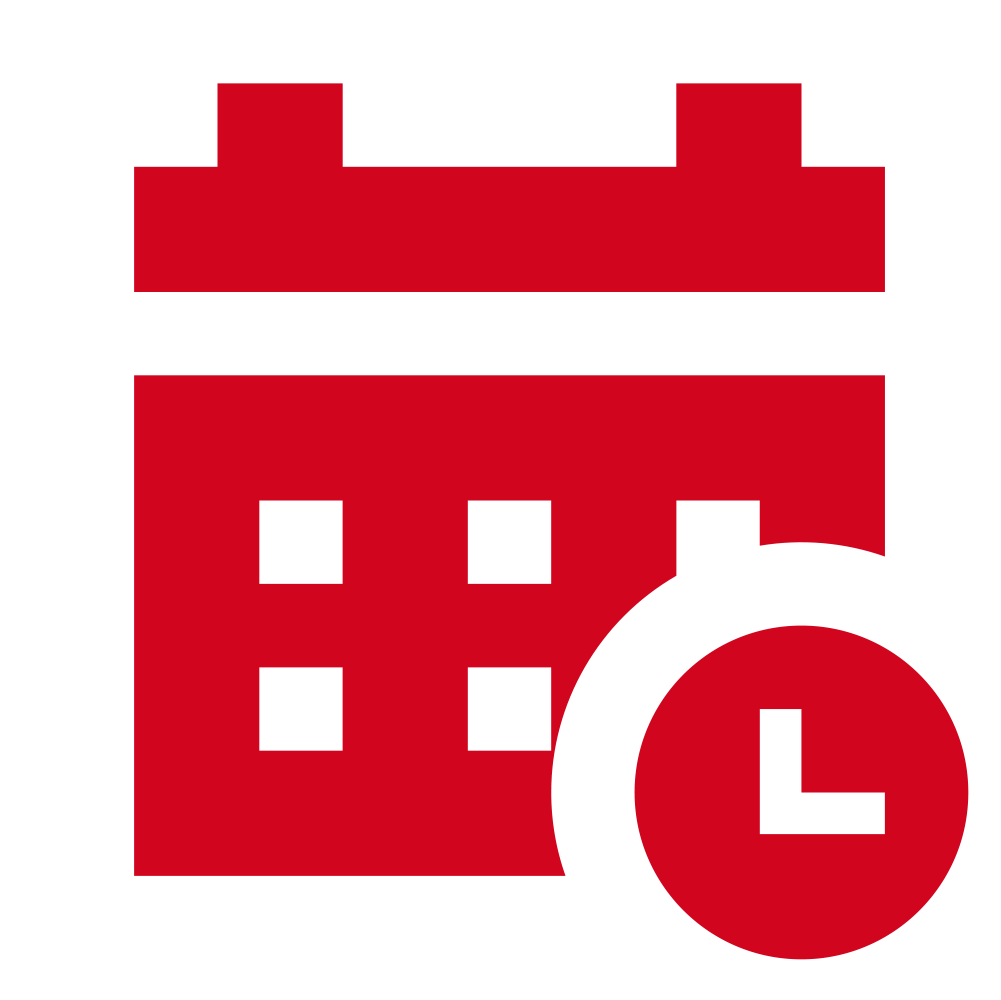 Kalender und Uhrzeit Icon