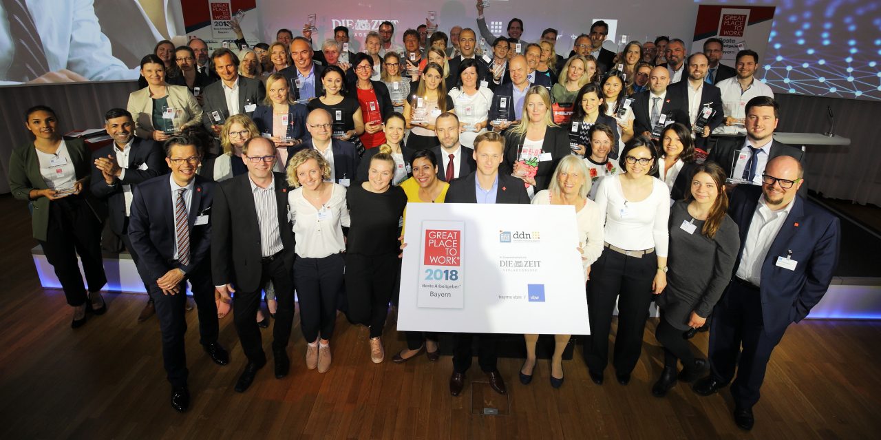Hilti Deutschland erzielt 3. Platz bei Auszeichnung „Bayerns Beste Arbeitgeber 2018“