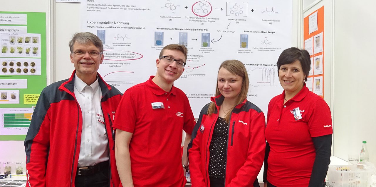 Hilti Azubis gewinnen bei Jugend forscht