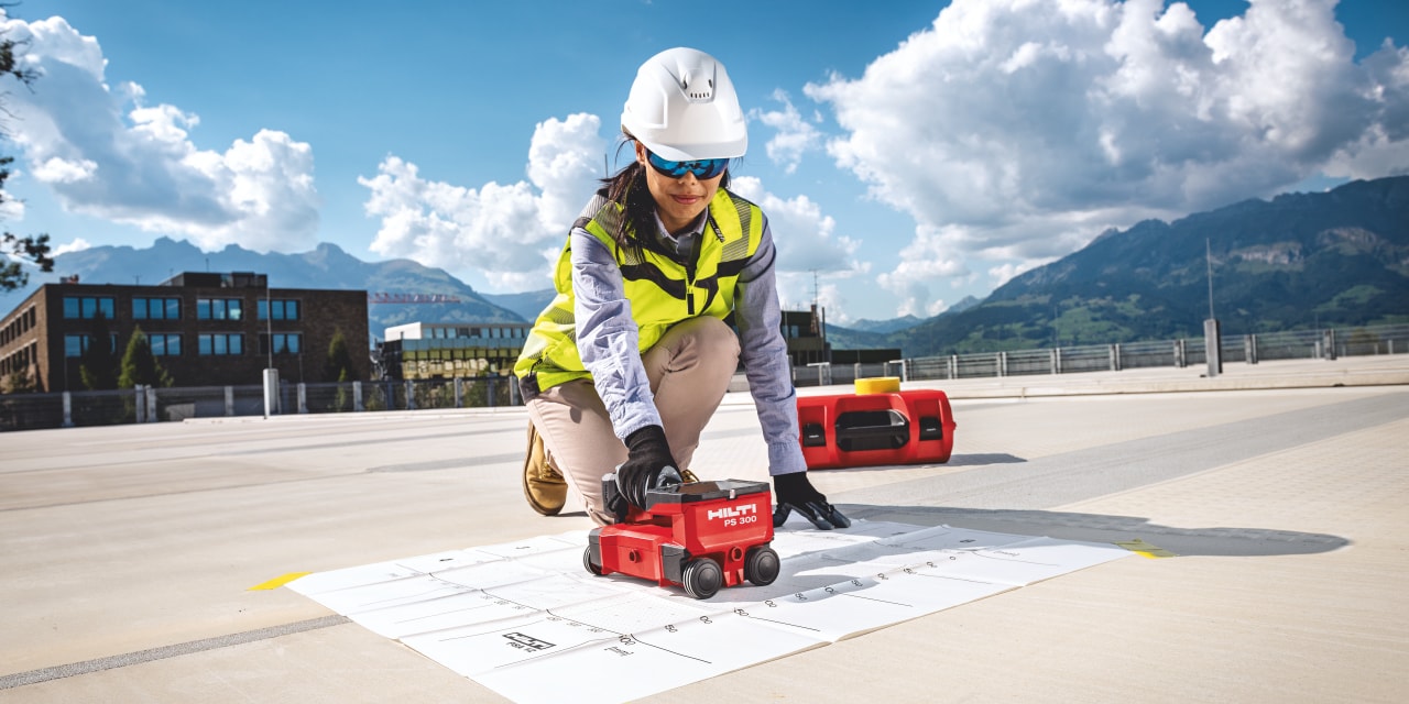 Zerstörungsfreie Bauwerksprüfung mit Hilti Detektionssystem Ferroscan System PS 300
