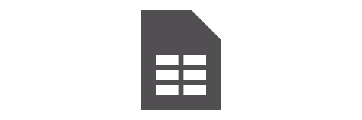 Symbol für Tabelle