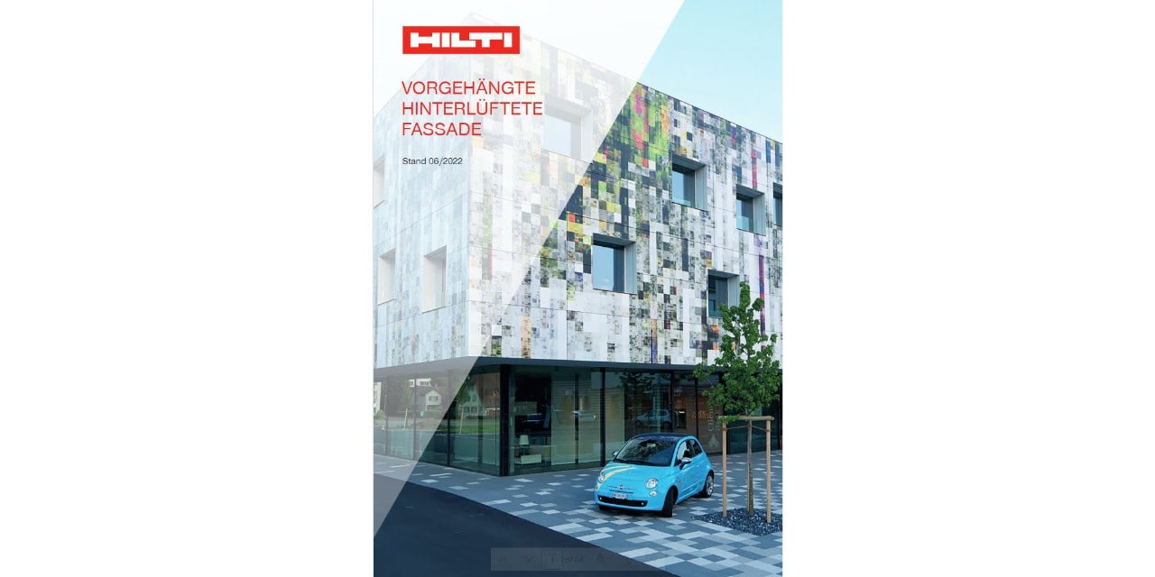Hilti vorgehängte hinterlüftete Fassade Broschüre