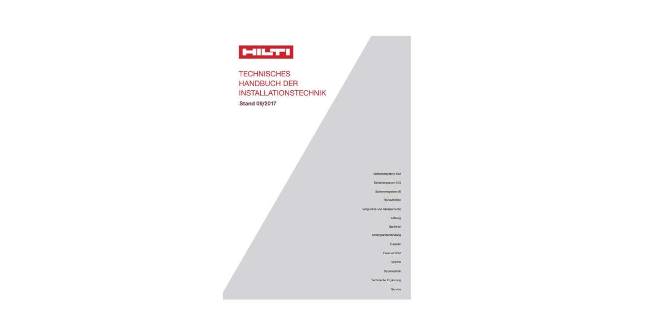 Technisches Handbuch der Installationstechnik