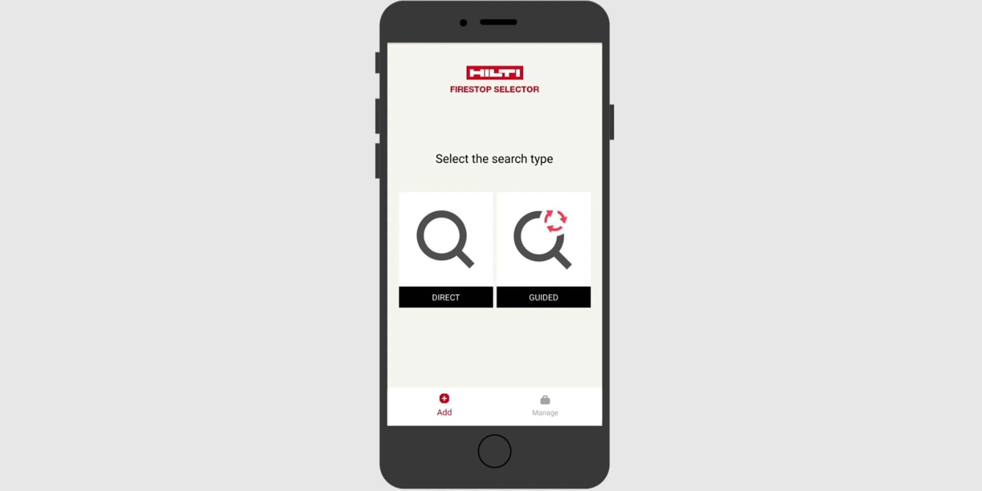 Hilti Brandschutzselektor Mobile App
