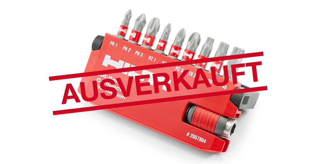 Hilti Winterwochen: Profi-Bitsatz Medium (Torsion)