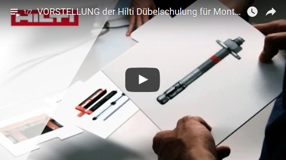 Chemische Dübel bei YouTube