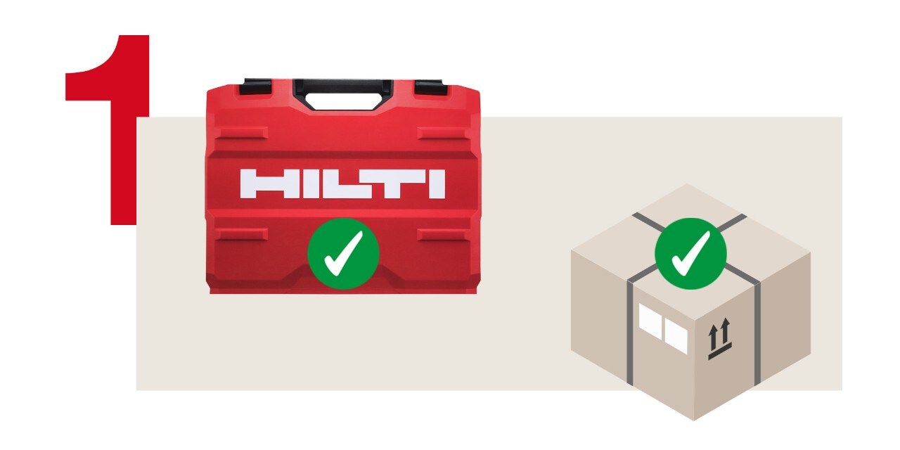 Erster Schritt: Die Maschinen umverpacken