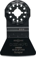 Spachtel für das Multitool Spachtelaufsatz aus Kohlenstoffstahl (HCS) für das oszillierende Multitool, zum Abschaben von Lack oder Klebstoff
