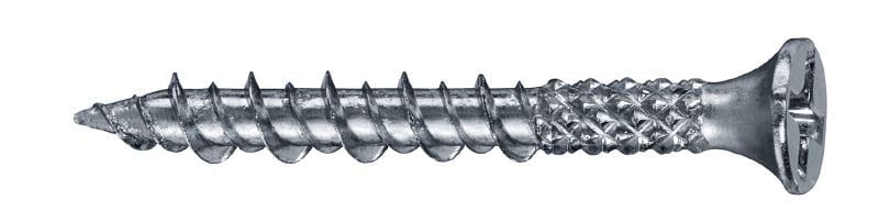 Faserplattenschrauben (S-Spitze) S-DS 10 Z Faserplatten-Einzelschraube (verzinkt) zur Befestigung von Faserplatten auf Holz oder Metall