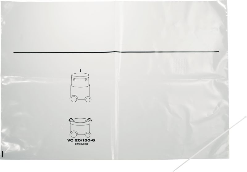 Staubsack VC 20-X/150-6 X (10) Kunststof 