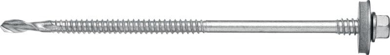 Sandwichpaneelschrauben S-CD 65 GS Sandwichpaneelschraube (A2 rostfrei) mit 19-mm-Unterlegscheibe und Stützgewinde für dicke Stahlunterkonstruktionen (bis 15 mm)