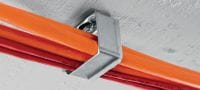 Gehen Sie zu Folie 7 von 7: X-ECH-FE MX Metall-Kabelhalter Metallsammelbehälter zur Verwendung mit magazinierten Nägeln oder Dübeln in Decken oder Wänden Anwendungen 5