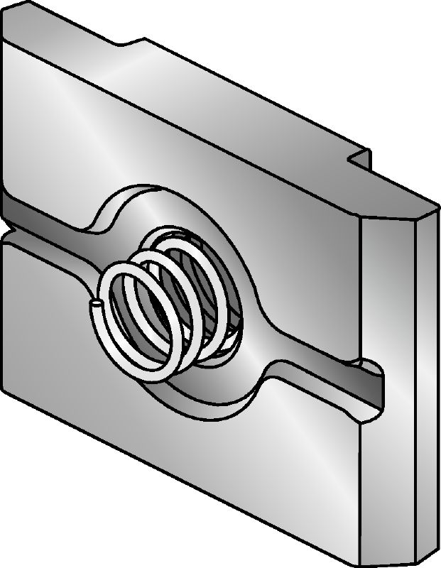 Flache Unterlegscheibe DIN 125 M12 HDG Feuerverzinkte Platte für eine einfachere Befestigung und Einhand-Justierung von MI und MIQ Verbindern