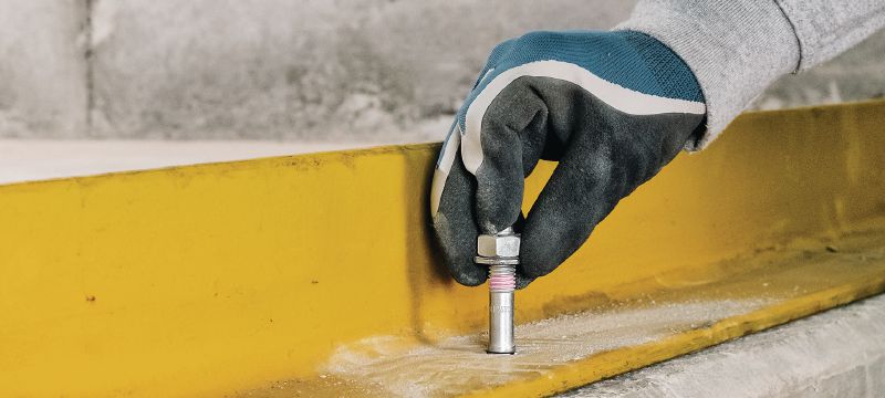 HST2-R V3 Bolzenanker Leistungsstarker Bolzenanker (M8 bis M16) für statische und seismische Lasten in gerissenem Beton (Edelstahl) Anwendungen 1