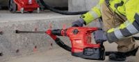 Akku-Bohrhammer TE 60-22 SDS Max (TE-Y) Akku-Bohrhammer mit aktiver Vibrationsreduktion und elektronischer Schnellabschaltung ATC für schwere Bohr- und Meißelarbeiten in Beton (Nuron Akku-Plattform) Anwendungen 1