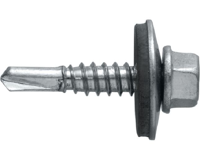 Metallbau-Selbstbohrschrauben S-MD LS Selbstbohrschraube (A2 rostfrei) mit Unterlegscheibe für dünne bis mitteldicke Metall–Metall-Befestigungen (bis 4 mm)