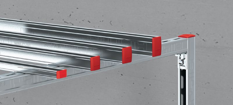 MM-E Schienenendkappe Schienenendkappe zum Abdecken der Enden von Hilti MM Montageschienen Anwendungen 1