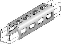 MQV-F Verbinder Feuerverzinkter Verbindungsknopf zur Verwendung als Längsverlängerung für MQ Profilschienen