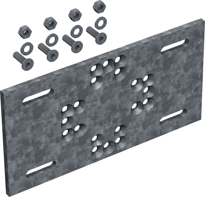 MT-P-G OC Modulplatte Modulplatte für die Montage modularer Systeme auf Baustahl ohne Direktbefestigung