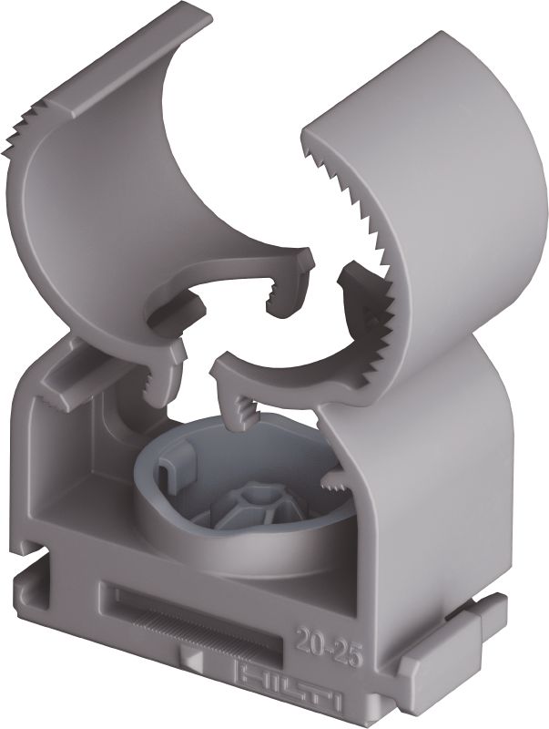 X-FC MX Multi-Clip Verstellbare Fixbride, optimiert für magazinierte Nägel und kompatibel mit einer Vielzahl von Befestigungsverfahren, Untergrundmaterialien und Rohrdurchmessern