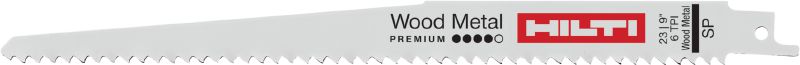 Säbelsägeblätter für Holz mit Nägeln Säbelsägeblatt für schwere Abbrucharbeiten im Holzbau mit Nägeln – leistungsstark in Metall, schnell in Holz