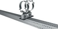 MP-PS 2-2 Rohrschuh Rohrschuh mit Beschichtung für den Außenbereich mit Höhen- und Neigungsverstellbarkeit und einem Rohr-Außendurchmesser von 21-328 mm (1/2 bis 12) für schwere Industrieanwendungen