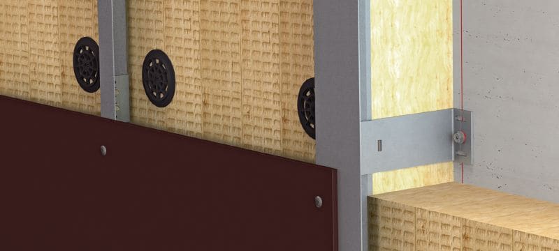 FOX V M Konsole Vielseitige Wandkonsole zur Montage von Unterkonstruktionen für vorgehängte Fassaden Anwendungen 1