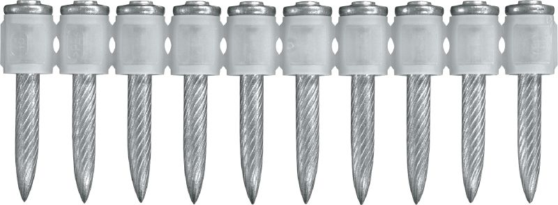 X-U MX Nägel für Stahl/Beton (magaziniert) Magazinierte Hochleistungsnägel, die mit Bolzensetzgeräten in Beton und Stahl gesetzt werden