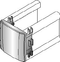 MM-E Schienenendkappe Schienenendkappe zum Abdecken der Enden von Hilti MM Profilschienen