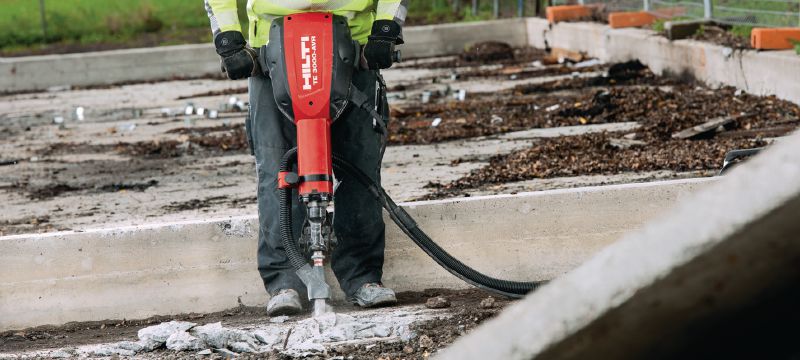 TE 3000-AVR Universalkabel Außergewöhnlich leistungsfähiger Betonabbruchhammer für schwere Abbrucharbeiten am Boden Anwendungen 1