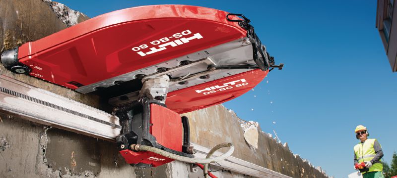 Wandsägeblatt SPX MCL Equidist (60H: passend für Hilti und Husqvarna®) Wandsägeblatt (15 kW) der Ultimate-Leistungsklasse für hohe Geschwindigkeiten und längere Lebensdauer in armiertem Beton (60H-Aufnahme kompatibel mit Hilti und Husqvarna® Wandsägen) Anwendungen 1