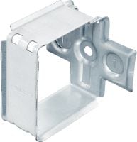 Folie 1 von 7 (selected): X-ECH-FE MX Metall-Kabelhalter Metallsammelbehälter zur Verwendung mit magazinierten Nägeln oder Dübeln in Decken oder Wänden