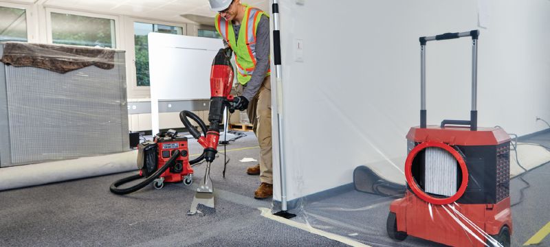 AIC 2000 Luftreiniger Agiler und leichter Luftreiniger mit zusätzlicher Leistung zur Beseitigung feiner luftgetragener Partikel bei höherer Geschwindigkeit oder aus größeren Bereichen Anwendungen 1