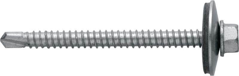 Metallbau-Selbstbohrschrauben S-MD 73 S Selbstbohrschraube (A2 rostfrei) mit 22-mm-Unterlegscheibe für mitteldicke Metall–Metall-Befestigungen (bis 6 mm)