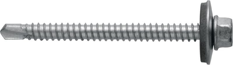 Metallbau-Selbstbohrschrauben S-MD 63 S Selbstbohrschraube (A2 rostfrei) mit 19-mm-Unterlegscheibe für mitteldicke Metall–Metall-Befestigungen (bis 6 mm)