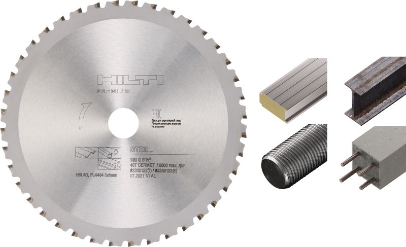 Kreissägeblatt zum Schneiden von Stahl Premium-Kreissägeblatt für kalte, schnelle Geradschnitte in Metall