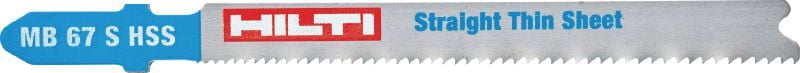 Stichsägeblatt für Blech (HSS, gerade Schnitte) Einfaches Stichsägeblatt für wirtschaftliche Geradschnitte in Blech