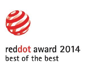                Dieses Produkt wurde mit dem Red Dot Design Award „Best of the Best“ ausgezeichnet.            