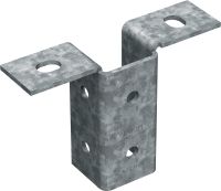 MT-B-T OC Grundplatte (leicht) Grundplattenverbinder zur Verankerung leichter Profilschienenkonstruktionen in Beton oder Stahl, für den Einsatz in Außenbereichen mit niedriger Schadstoffkonzentration