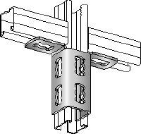 MQV-2/2 D Schienenverbinder Verzinkter flexibler Schienenverbinder für zweidimensionale Konstruktionen