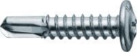 Metallbau-Selbstbohrschrauben S-MD 01/S-MD 03/S-MD 05 ZW Selbstbohrschraube mit Tellerkopf (verzinkter Kohlenstoffstahl) ohne Unterlegscheibe zur Befestigung von Metall auf Metall