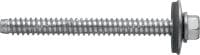 Gewindefurchschrauben S-MP 64 S Gewindefurchschraube (A2 rostfrei) mit 19-mm-Unterlegscheibe zur Befestigung von Stahl-/Aluminiumblechen an besonders dickem Stahl