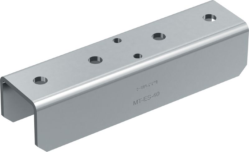 MT-ES-40 Verbinder Stoßverbinder zur durchgehenden Verbindung von MT Profilschienen (MT-40, 50, 60, 40D)