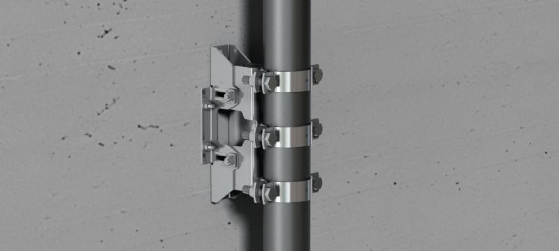 Kompakte Schwerlast-Festpunktbefestigung MFP-CH Verzinkte Kompakt-Festpunktbefestigung für hohe Anwendungsbelastungen bis maximal 22 kN Anwendungen 1