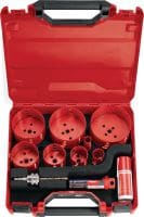 Lochsägen-Set HS-MU Gerätekoffer für Hilti Lochsägen, entweder leer oder als fertige Sets für verschiedene Zwecke